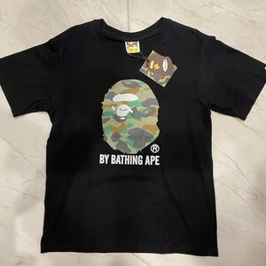 NEW BAPE Men's Black and Khaki T-shirt